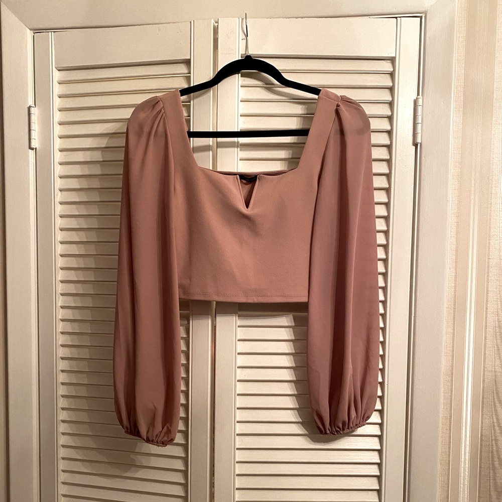 Top 10 pink top size S NWT